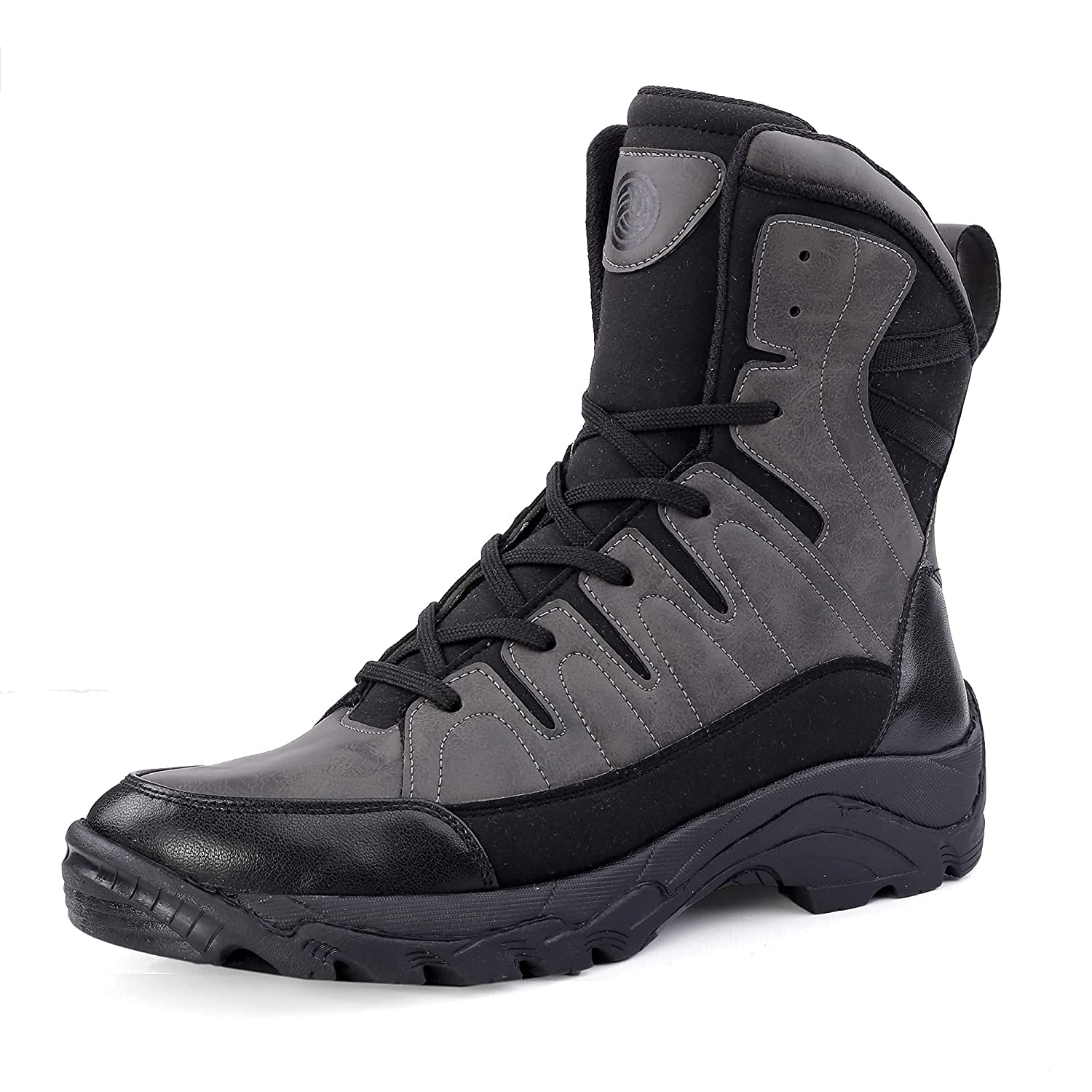 Flame Original 7-Eye Moto Inspired Mild Water Proof High top Ankle Snow Boots for Men
